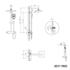 Duschsäule Thermostat 3011 PRO