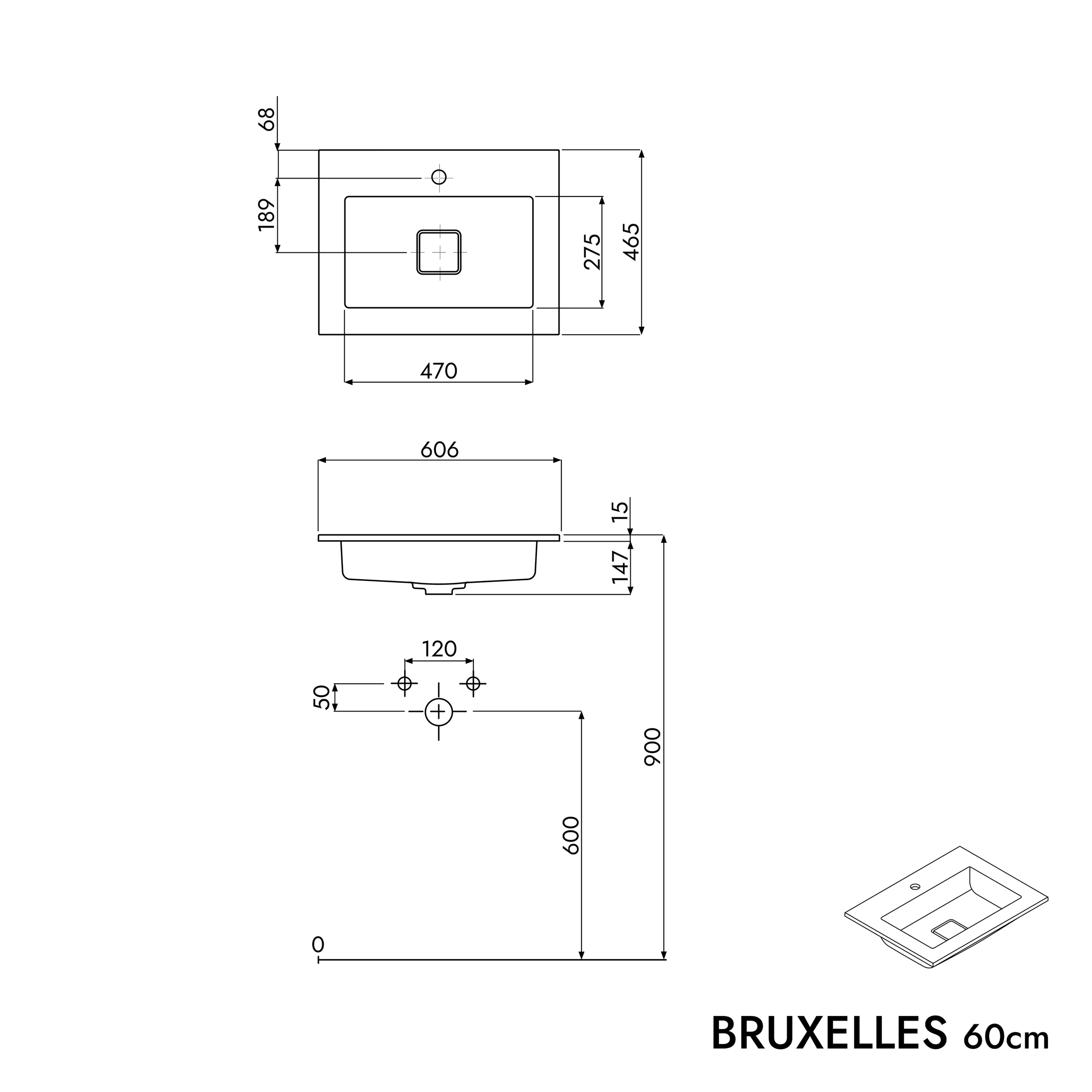 Unterschrank LAVOA 60 cm