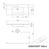 Duravit Waschbecken mit Waschtischunterschrank TIM 100 cm