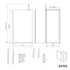 Walk-In 10 mm Nano Graues Glas EX102