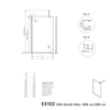 Walk-In Nano Graues Glas EX102-2