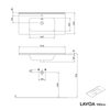 Waschtischunterschrank LAVOA 100 cm