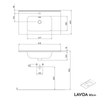 Waschtischunterschrank LAVOA 80 cm