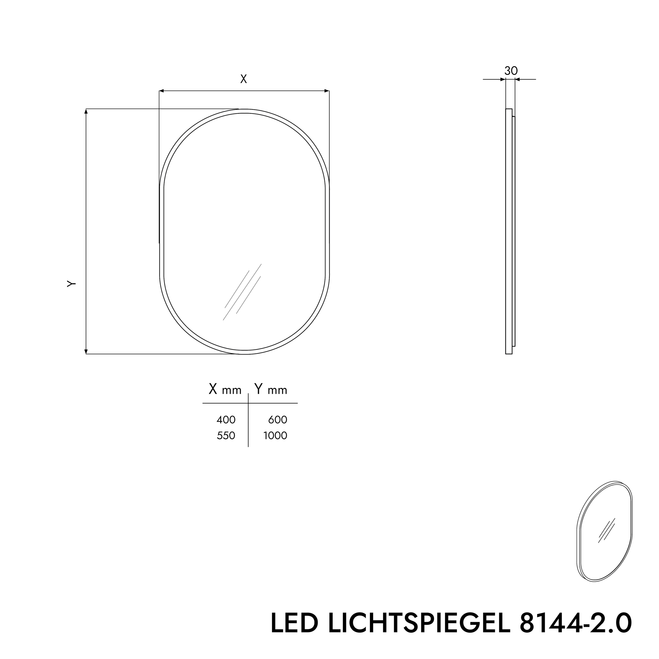 LED-Badspiegel 8144 2.0