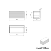 Waschbeckenunterschrank MAUI 100 cm