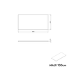 Waschbeckenunterschrank MAUI 100 cm