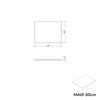 Waschbeckenunterschrank MAUI 60 cm