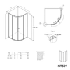 Runddusche NT509 mit Schiebetüren