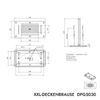 XXL-Regendusche Edelstahl-Deckenbrause DPG5030