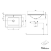 Waschtischunterschrank TIM 60 cm