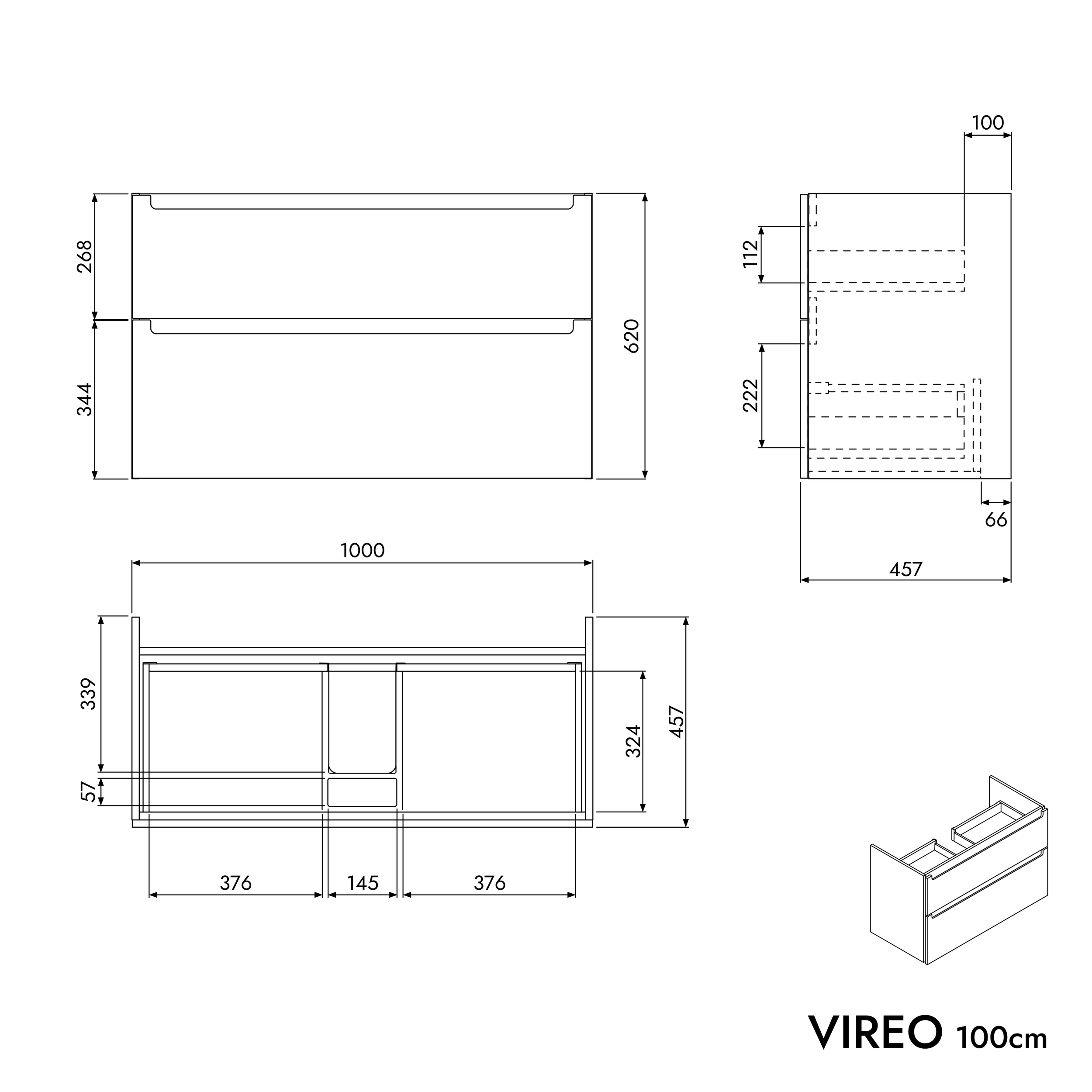 Unterschrank VIREO 100 cm