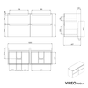 Badmöbel Unterschrank VIREO 160 cm