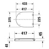 Duravit Univavo Universal WC-Sitz mit Absenkautomatik, rund