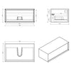 Waschtischunterschrank Fiona 90 cm