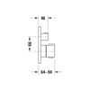 Duravit C.1 Unterputz Duschsystem mit Regendusche