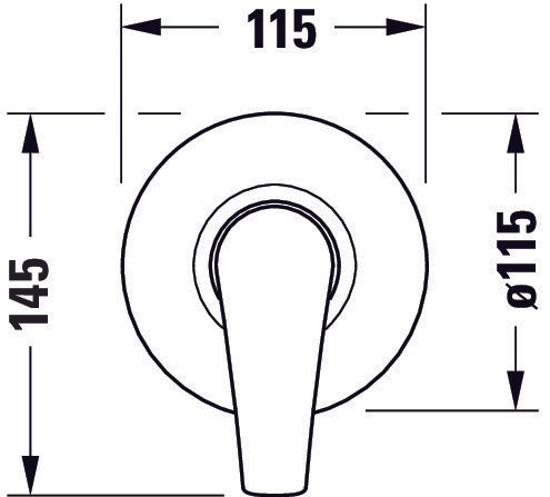 Duravit DuraVelez Unterputz Duscharmatur mit Brause