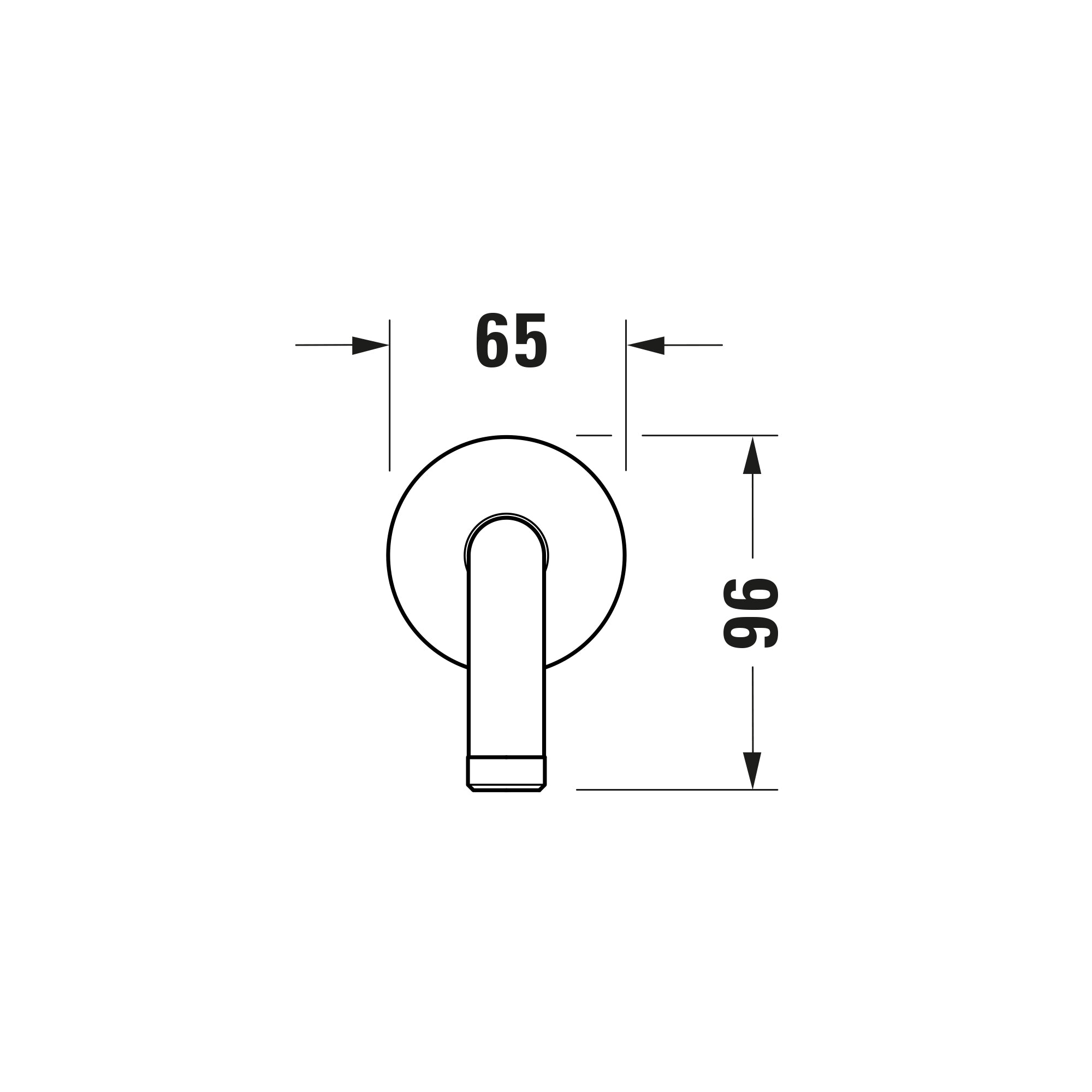 Duravit Tulum Unterputz Duscharmatur mit Regendusche