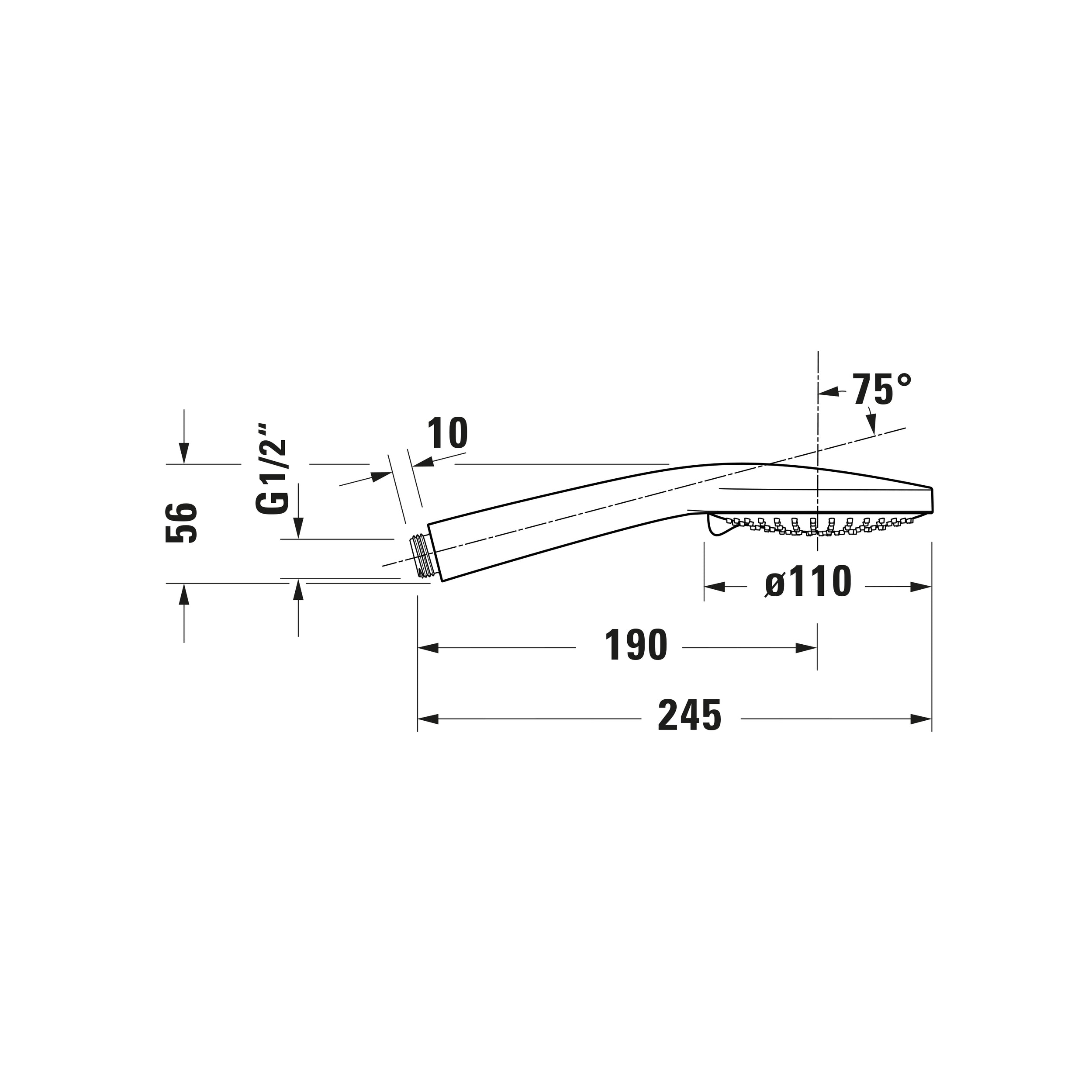 Duravit C.1 Unterputz Duschsystem mit Regendusche