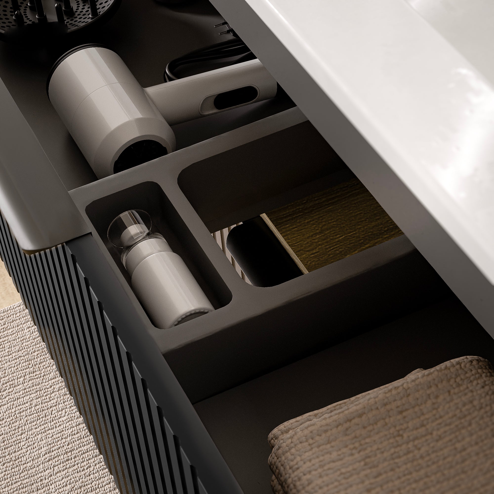 Badmöbel Set TIM 80 cm mit Keramikbecken