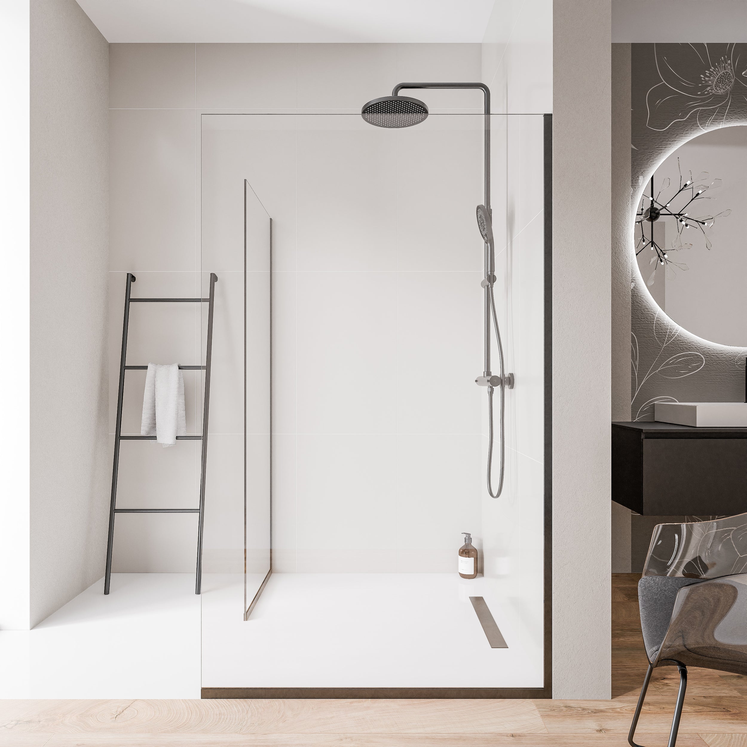 Walk-In 10 mm Nano Klarglas EX102