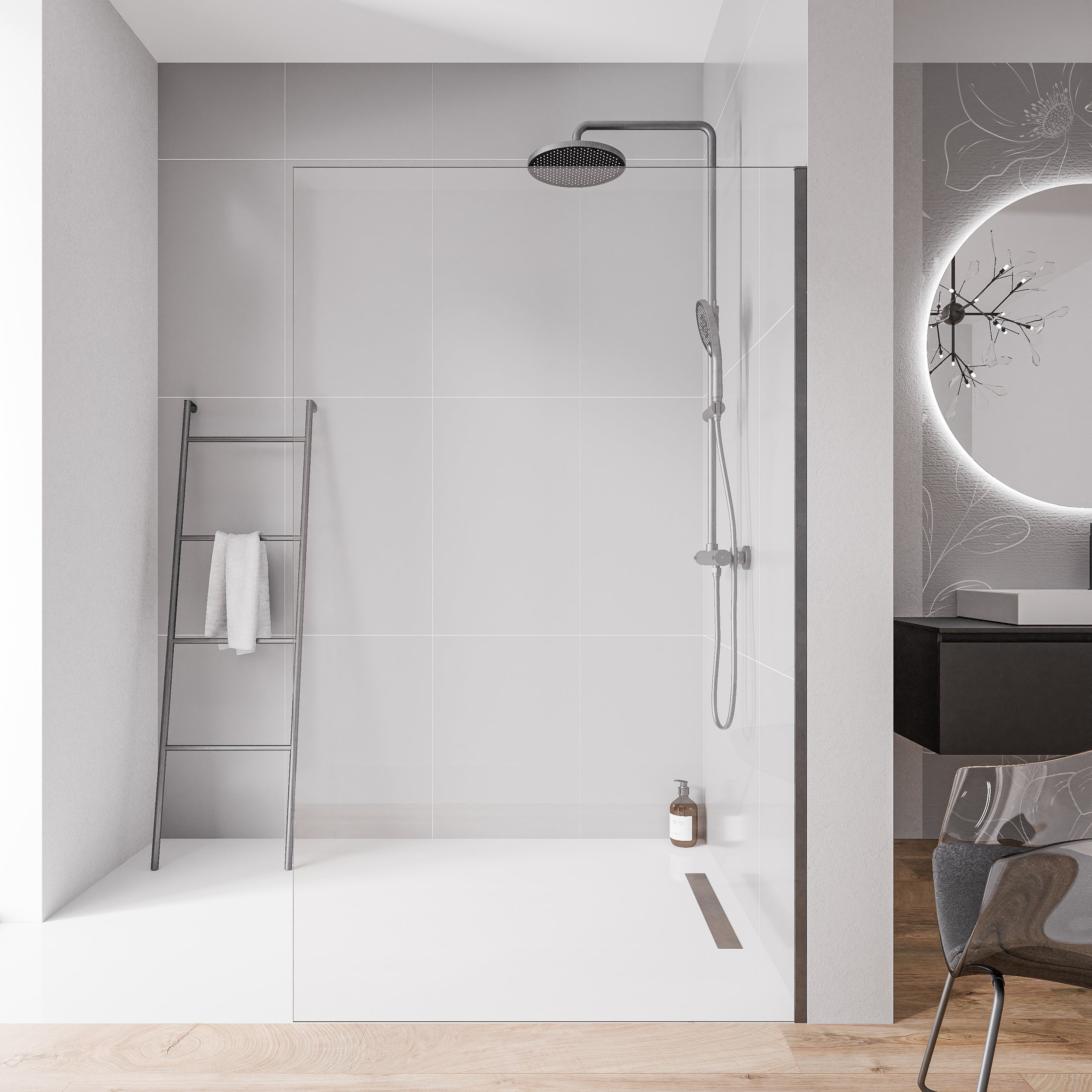 Walk-In 10 mm Nano Klarglas EX102