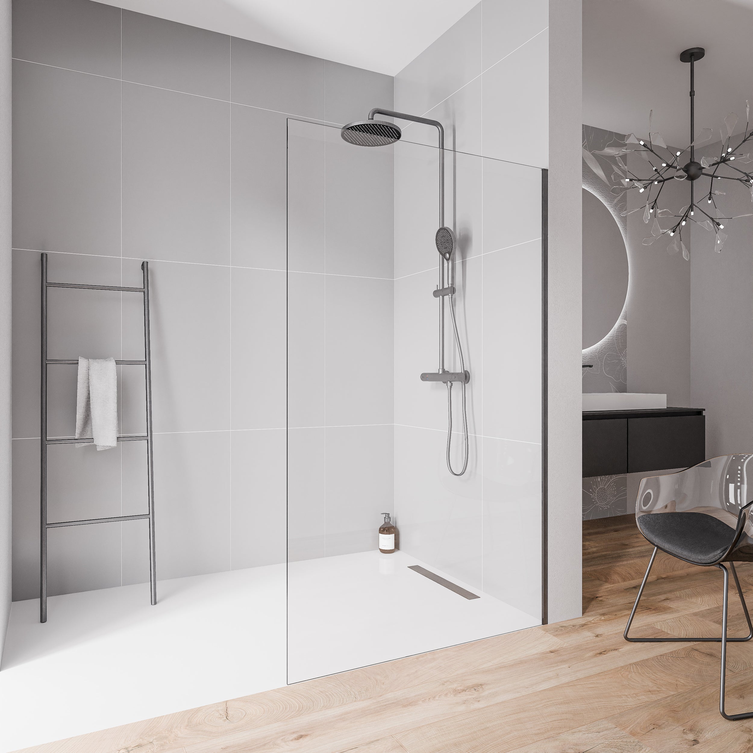 Walk-In 10 mm Nano Klarglas EX102