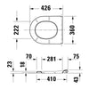 Duravit Univavo Universal WC-Sitz mit Absenkautomatik, rund